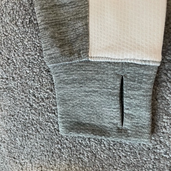 Gray and white zip up sport sweatshirt/jacket - Picture 2 of 5